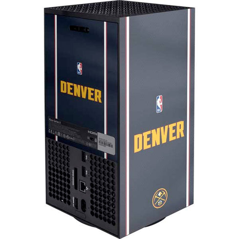 NBA Denver Nuggets Jersey XBox Series X Digital Edition Console Skin